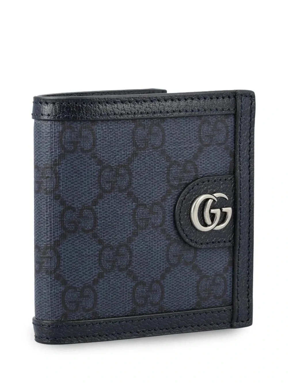 GUCCI | ✨NEW✨ Ophidia Logo Plaque Bifold Wallet in Dark Blue/Blue
